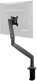 Monoprice Single Monitor Adjustable Gas Spring Desk Mount - Black, Supports Up to 34 inch Monitors, 19.8 LBS Display Weight, Smooth Full-Motion Black - Workstream Collection by Monoprice
