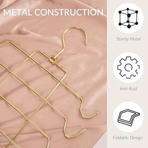 ZEDODIER Tank Top Hanger, Bra Organizer for Closet, Space Saving | 16 Hooks Total, Sturdy Metal, 360° Rotating, Foldable Design, Hanging Closet Organizers and Storage for Apartments and Dorms - Image 2