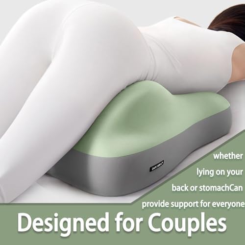 Couples Pillow for Intimacy, Ergonomic Bumpy Position Butt Cushion, Discreet Memory Foam Support Pillow for Couples (Fruit Green) - Image 3