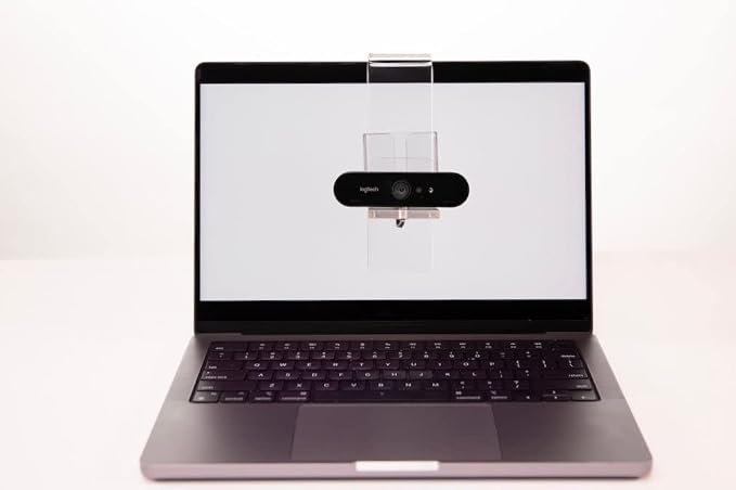 Pro V2 | Center Screen/Middle Screen Webcam Mount | Position Any Webcam (Not Included) Anywhere/Any Screen (Laptops-32) | Tripod gooseneck teleprompter Alternative for Eye Contact Audience - Image 7
