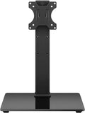 WKWKER Universal TV Stand for 13-32inch LED LCD Table Top Television Stand with 45 Degree Height Adjustable Swivel TV Stand Mount with Tempered Glass Base Max VESA 100x100mm by WKWKER
