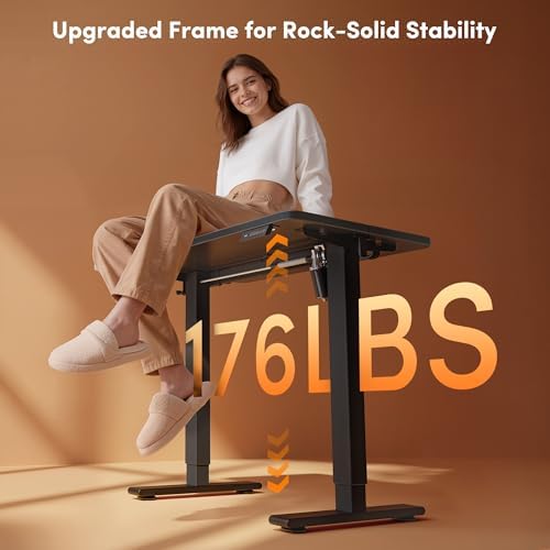 FEZIBO Standing Desk 32 × 19 Inch Electric Height Adjustable, Black - Image 4