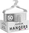 Utopia Home Velvet Hangers, White, 50 Pack | Luxury Non-Slip Slim Pant & Coat Hangers | Strong Space-Saving Clothes Hangers | 360° Swivel Hook by UTOPIAHOME