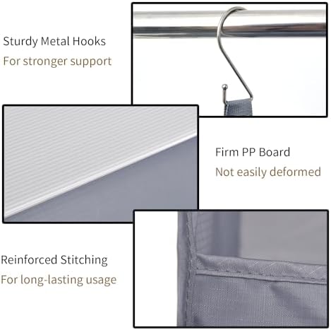 GRANNY SAYS 4-Shelf Hanging Closet Organizer, Foldable Storage, Gray | 44 lb Capacity, No-Sag Support, Keeps Clothes Neat, Folds Flat, Fits RV, Dorm & Small Closets, 2 Pack - Image 6