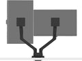 BenQ ErgoArm BDH01 Dual Monitor Arm for 2 Screens Up to 35'' & 44lbs. Black | VESA 75×75, 100×100. Fits desk 12–45mm thick. Heavy duty. Reinforcement plate desktop protect. Top mounting - clamp & grommet by BenQ