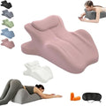 Memory Foam Couples Pillow, Reading Pillow for Bed, NeckPillow, 27° Lift Ergonomic Cushion for Intimacy Waterproof Posture Support Cushion for Sleeping Reading Relax(Pink,23"x18"x15") by Unknown