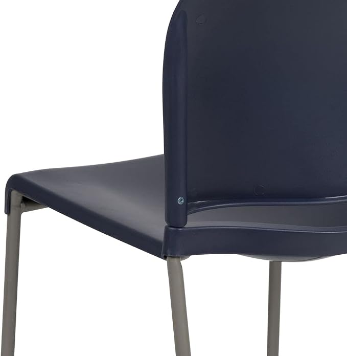 Flash Furniture Hercules Stack Chair, Gray | Sled Base, Powder Coated, Contoured, 880 LBS. Weight Capacity - Image 12