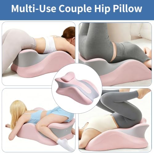 Intimacy Pillow & Sweet Spot Pillow for Couples – Ergonomic Memory Foam Cushion, Multi-Use Wedge Pillow for Daily, Breathable Removable Cover, High-Density Foam, Ideal for Bedroom (Pink) - Image 3