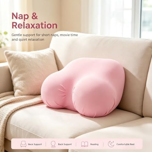 Ergonomic Memory Foam Chest Pillow, Slow Rebound Support Cushion(RED) - Image 7