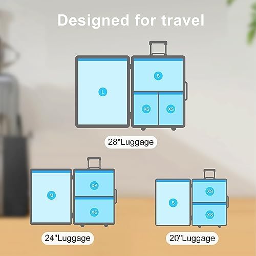 UPGOGO Combo 16 Pack Travel Vacuum Bags with Portable Electric Pump, Space Saver Vacuum Storage Bags for Clothing and Luggage, Travel Essentials - Image 3