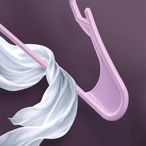 Utopia Home Plastic Hangers 50 Pack – Space Saving Clothes Hanger Pink | Durable & strong | Closet organizer & storage | Ideal for apartments, dorms & stocking stuffers - Image 6