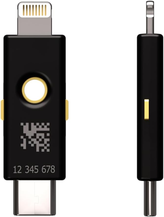 Yubico - YubiKey 5Ci - Multi-Factor authentication (MFA) Security Key and passkey for iPhone/Android/PC, Dual connectors for Lighting/USB-C, FIDO Certified - Image 2