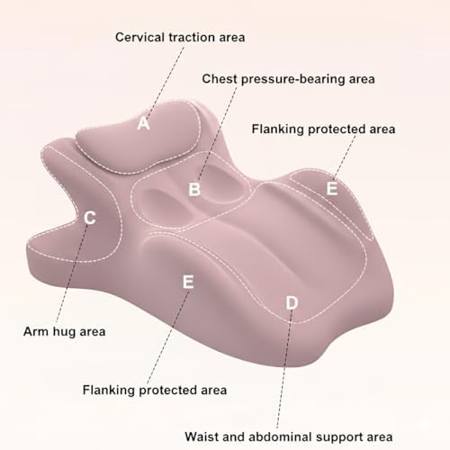Intimacy Sweet Spot Pillow, Couples Pillow for Sleeping Ergonomic 27° Angle Memory Foam Wedge Pillow Multi-Functional Lounger Cushion for Support & Back(Pink) - Image 6