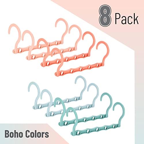 Mr. Pen- Space Saving Hangers, 8 pcs, 360° Rotating Hooks | Magic Cascading Hanger Organizer with 5 Enclosed Slots, Closet Organizers and Storage for Clothes - Image 2