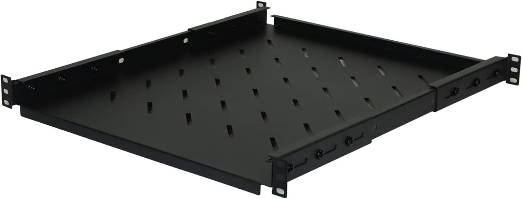 Aeons 1U 19-inch Fixed Rack Server Shelf Vented 4 Post Rack Mount Shelf 21.5 inches Adjustable Mounting Depth, for IT Data Network Cabinet Enclosure Equipment - Image 2
