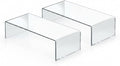 Azar Displays 515338-2PK Acrylic Laptop Stand, Computer Riser for Desk, Monitor Stand, Closet Organizer for Clothes & Shoes, Cabinet Display for Accessories and Décor 15"x7.75 x 4.5 (2-Pack) by AzarDisplays