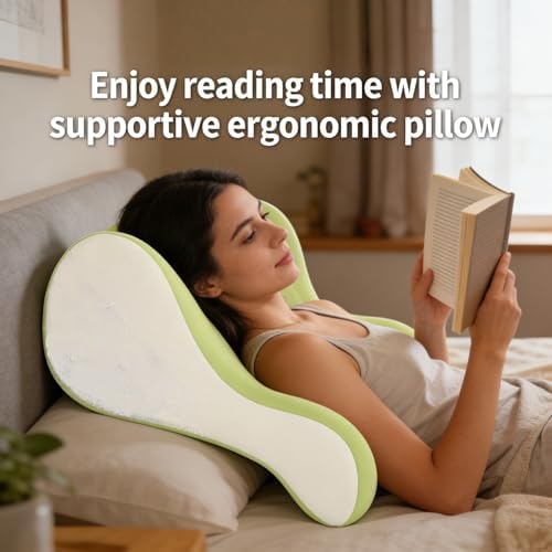 Ergonomic Wedge Pillow for Prone Sleep – Memory Foam Intimacy Pillow for Couples, Positioning Pillow for Back Pain Relief, Breathable Multipurpose Cushion for Reading, Cuddling, Sleeping (beige) - Image 6