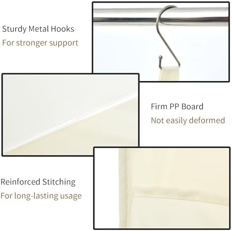 GRANNY SAYS 4-Shelf Hanging Closet Organizer, Foldable Storage, Beige | 44 lb Capacity, No-Sag Support, Keeps Clothes Neat, Folds Flat, Fits RV, Dorm & Small Closets, 2 Pack - Image 6