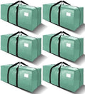 VELVETSURE 6 Pack Heavy Duty Large Moving Bags W/Backpack Straps - Strong Handles & Zippers, Storage Totes For Space Saving, Fold Flat, Alternative to Moving Box and Storage Bin, Teal by VELVETSURE