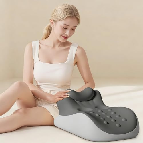 Ergonomic memory cotton hip pillow, which can relieve back pressure, waterproof and washable sheath, and bedroom posture support pillow can improve sleep quality and enhance intimacy. (Double ash) - Image 3