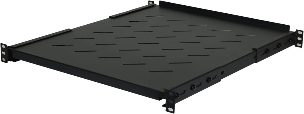 Aeons 1U 19-inch Fixed Rack Server Shelf Vented 4 Post Rack Mount Shelf 21.5 inches Adjustable Mounting Depth, for IT Data Network Cabinet Enclosure Equipment by AEONS