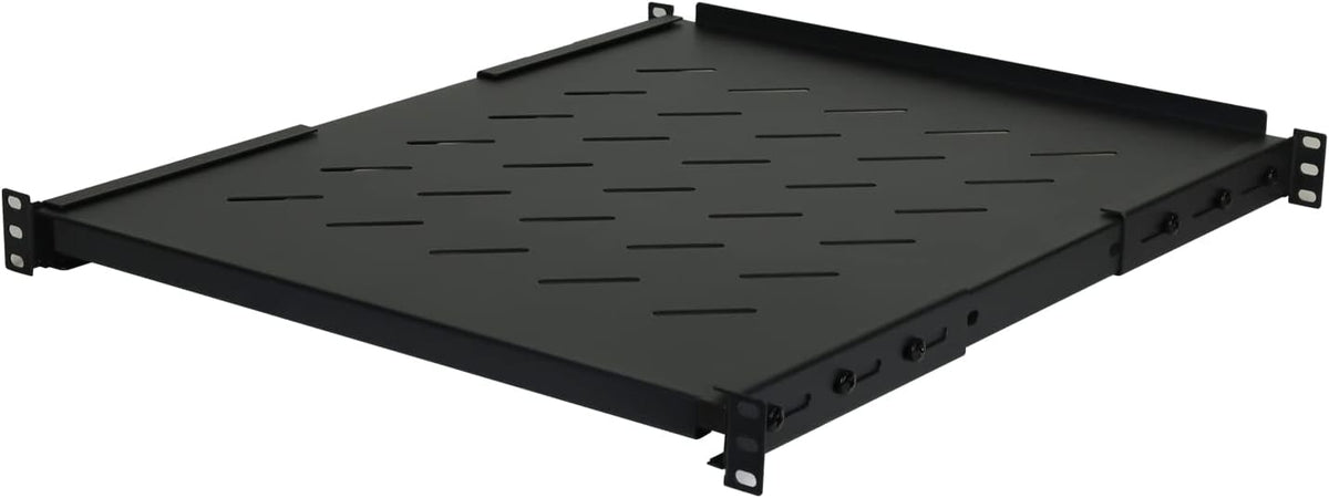 Aeons 1U 19-inch Fixed Rack Server Shelf Vented 4 Post Rack Mount Shelf 21.5 inches Adjustable Mounting Depth, for IT Data Network Cabinet Enclosure Equipment by AEONS