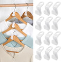 50 PCS Space Saving Hanger - Clothes Connector Hooks, Stacking Space Saver, Plastic Closet Organizers and Storage Extender for Heavy Duty Cascading Connection (White) by Unknown
