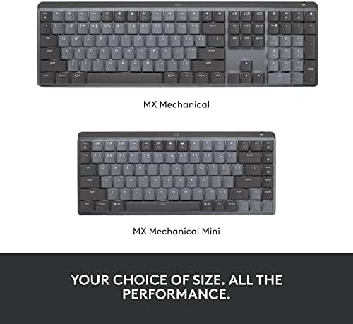 Logitech MX Mechanical Mini Wireless Illuminated Keyboard Linear Switches | USB-C, macOS, Windows, Linux, iOS, Android, Metal construction - Image 13