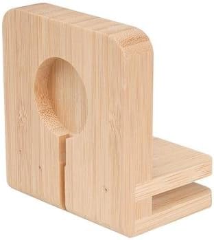 MobileVision Bamboo Charging Station & Compatible Apple Watch Adapter Combo Multi Device Organizer for Apple Watch, Smartphones, Tablets, Laptops, and More - Image 4