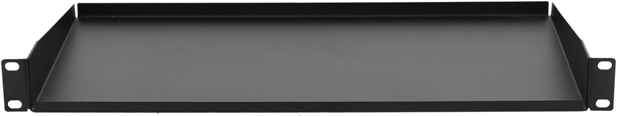 Rockville 1URSLP Pro Audio 1U Rack Shelf Cabinet Tray with Lips, 10" Deep by Rockville