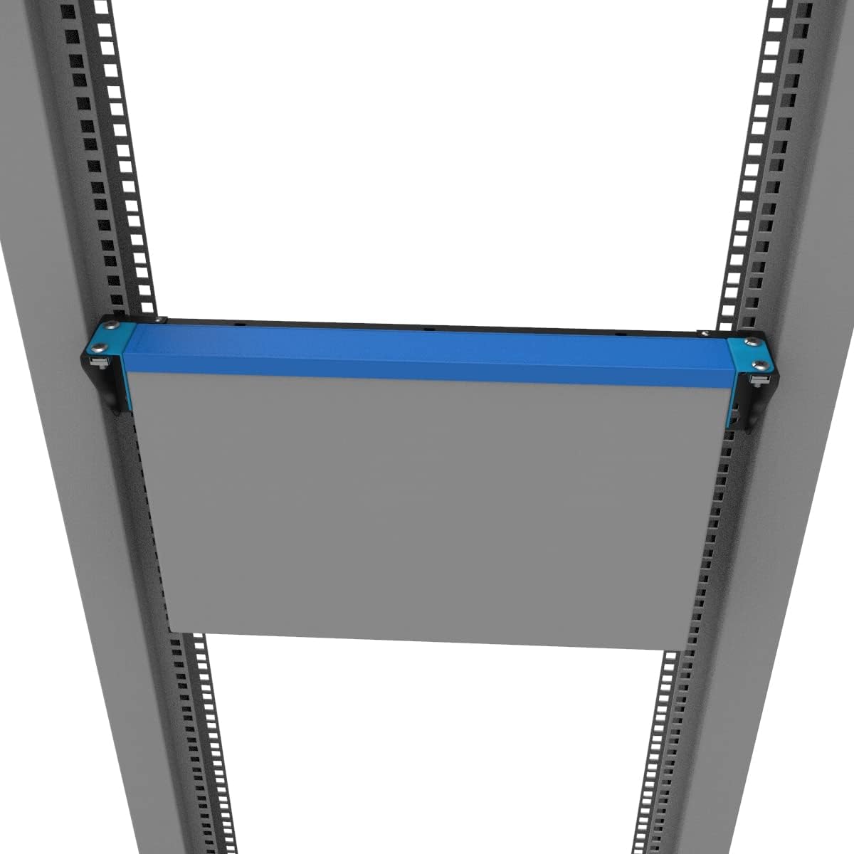 2U Foldable Wall Mount Patch Panel Bracket -Vertical Wall Mount Rack for 19 inches Networking Equipments Including Hardware (Pack of 2) - Image 5
