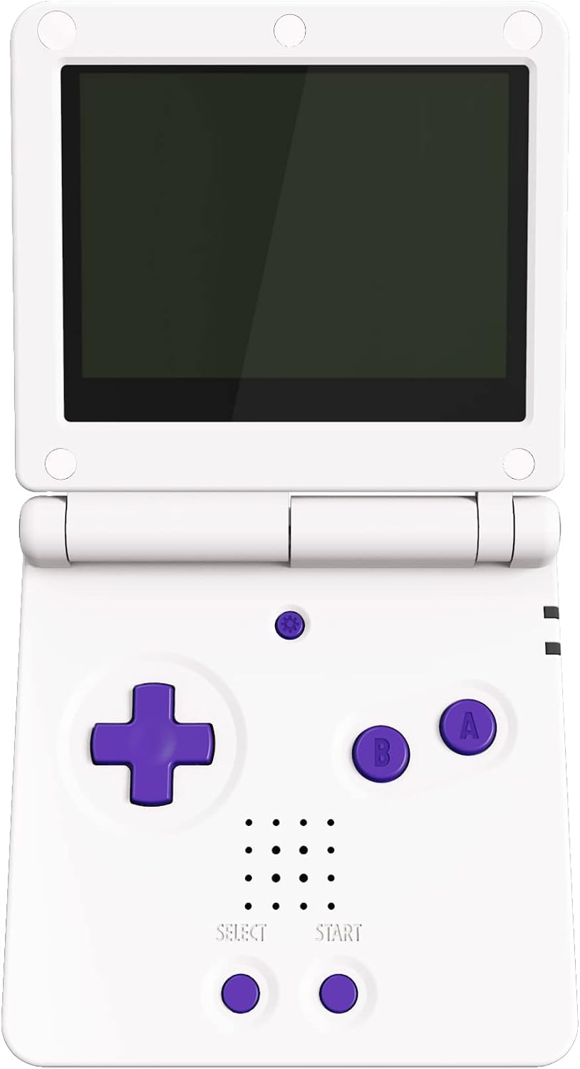 eXtremeRate 16Bits Purple Custom Full Set Buttons for Gameboy Advance SP, Replacement A B L R Button Power On Off Volume Button D-pad Key for GBA SP Console - Console NOT Included - Image 5