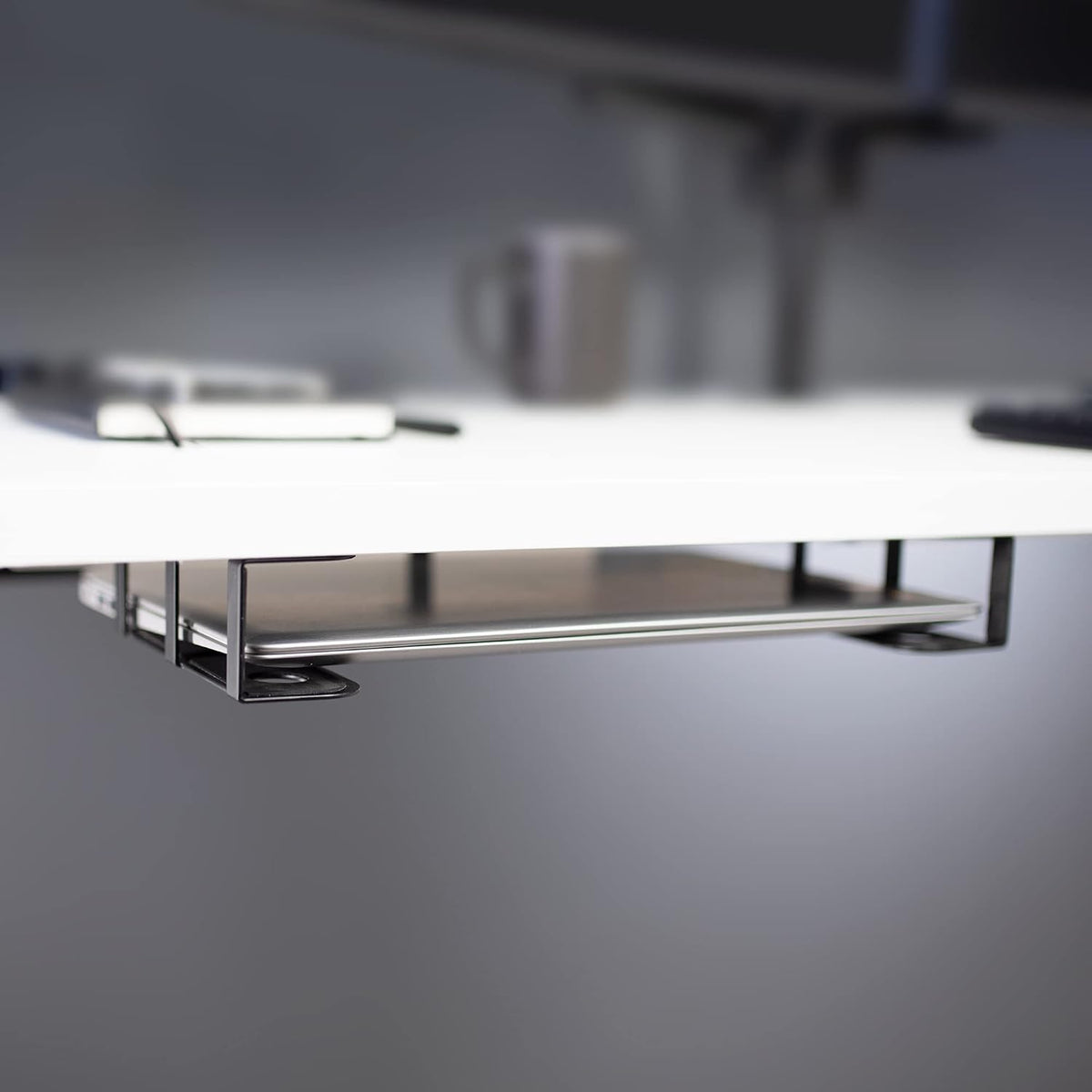VIVO Black Under Desk Laptop Storage Mount, Mount-UDLS1 - Image 9