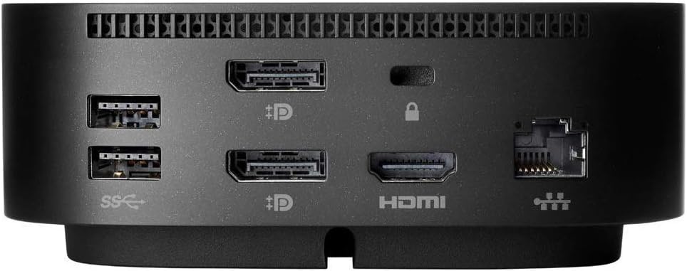HP USB-C/A Universal Dock G2 - for Notebook - 100 W - USB Type C, Type A - 3 Displays Supported - 6 x Ports - 4 x 3.0 - -C - Network (RJ-45) - HDMI - DisplayPort - Black - Wired - Image 3