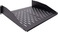 NavePoint 2U 19-Inch Universal Vented Rack Mount Cantilever Server Cabinet Shelf 14-Inches Deep Black by NavePoint