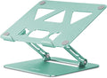 Aoviho Adjustable Laptop Stand for Desk,Portable Laptop Stand Holder and Riser,Foldable Aluminum Notebook Computer Stands for MacBook Air Pro HP Lenovo Dell Samsung, 10-15.6 inch (Fresh Green) by Aoviho