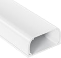 Large Cord Hider - 47in Wire Hiders for TV on Wall, Paintable Cable Hider, X-Large Cable Management Kit, Cord Hiding for Wall, W1.6in H0.8in White by Yecaye