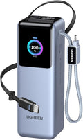 UGREEN Nexode Pro 25000mAh 200W Retractable Cables Power Bank for iPhone | Built-in retractable cables, TFT display, PD 3.1. 90Wh. Fast charges MacBook, Dell, HP, Samsung S26, iPhone 17/16. by Unknown