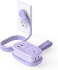 ORICO Cruise Approved Power Strip for Travel, 5 in 1 Extension Cord | with 2 AC Outlets 2 USB-A and 1 USB-C Ports , 3.7 ft Flat Plug Wrap-around Power Strip for Cruise Office, Hotel, Home by ORICO