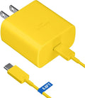 45W Super Fast Charger USB Type C Charger Cord 6.6FT with Android Phone Charger Fast Charging Block for Samsung Galaxy S26/S26 Ultra/S26+/S25/S25 Ultra/S25+/S24/S23/S22/S20/S21/Note 20/Note 10, Yellow by Ubearkk