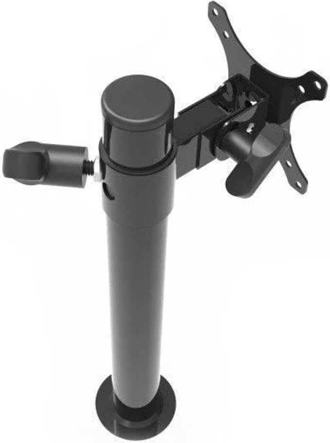 Heavy Duty Monitor Arm - Height Adjustable Desk Mount for 13” to 32" Screens - 360° Rotation, VESA Compatible, Steel Construction - Holds Up to 22 lbs | Black - Image 2