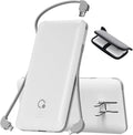 Portable Charger with Built-in Cables and AC Wall Plug, USB C External Battery Pack, 10000mAh Travel Essentials Power Bank Compatible with iPhone17/16/15/14/13, Samsung Galaxy, Pixel,Tablet and More by Unknown