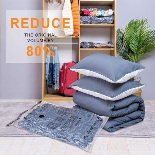 GONGSHI Vacuum Storage Bags with Electric Pump, 10-Pack, Large | Ideal for Comforters, Blankets, Bedding and Bulky Clothing; Great for Closet Organization, Seasonal Storage and Moving - Image 7