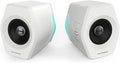 G2000 32W PC Computer Speakers for Gaming Desktop PC Laptop Mac Computer Woofer Speakers Bluetooth USB 3.5mm AUX Inputs RGB Lights Multimedia Speakers White by Edifier