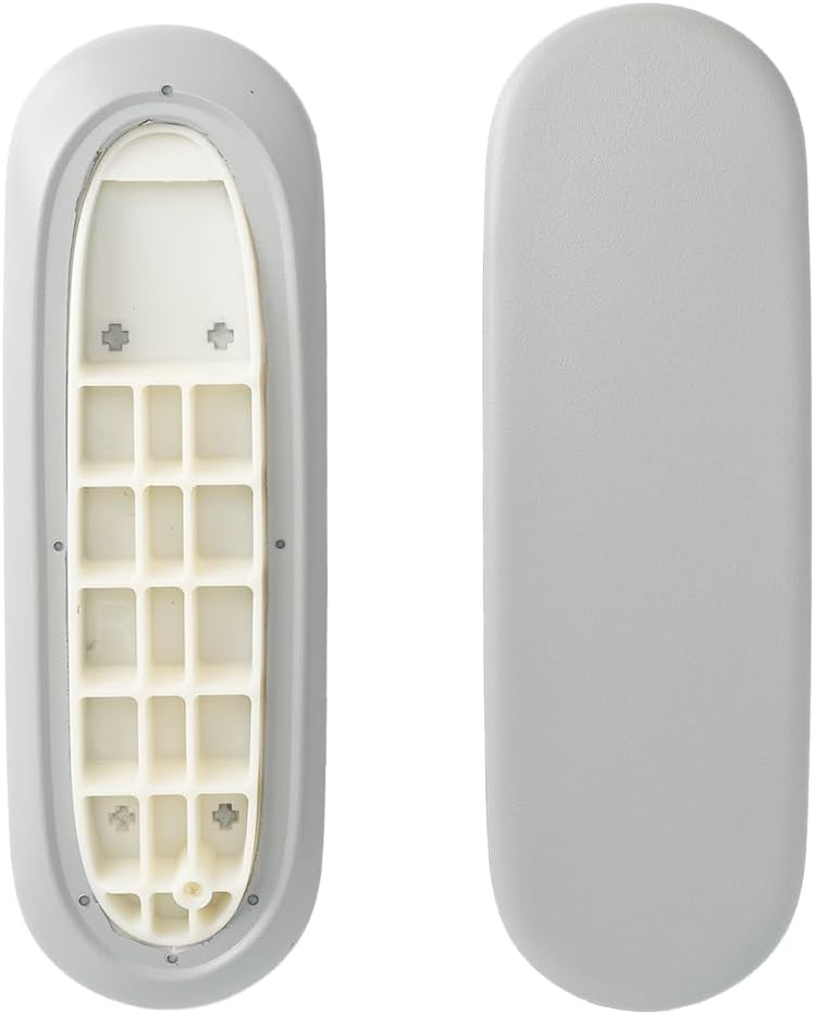 Arm Pads Caps Replacement for Herman Miller Sayl Office Chair, Fixed and Height-Adjustable Armrest, Light Gray Vinyl (1-Pair) - Image 4