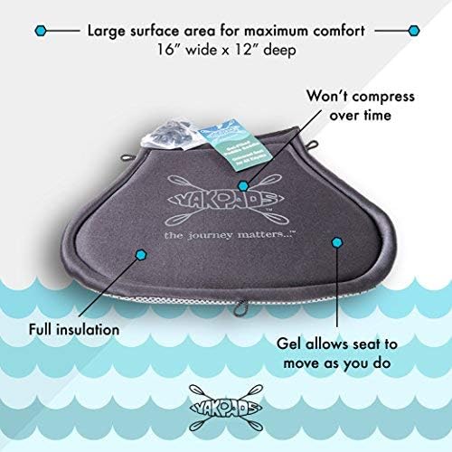 Cascade Creek Cushioned Seat Pad by, Gel Seat Pad for Kayaks and Kayak Accessories, for Outdoor Watersports and Recreation - Image 5