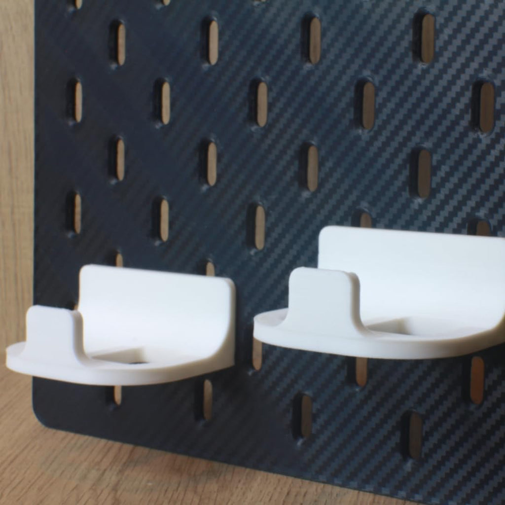 2 Universal Game Controller Mounts Compatible with IKEA SKADIS (White) - Image 7