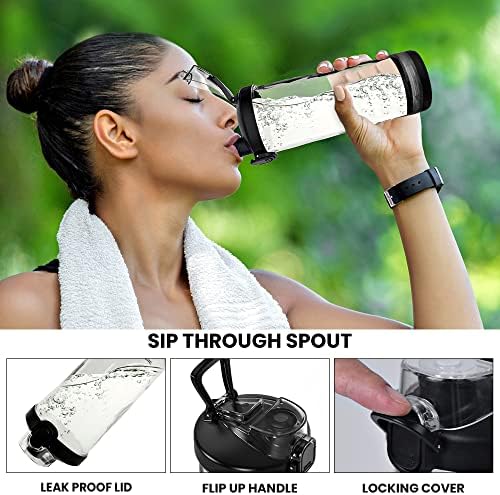 Total Chef Portable Blender - For Smoothies & Protein Shakes, USB Rechargeable Cordless Mini Travel Mixer, Personal Juicer, Ice Crusher, Blender Bottle, Mini Licuadora Portatil, 20oz, Black - Image 4