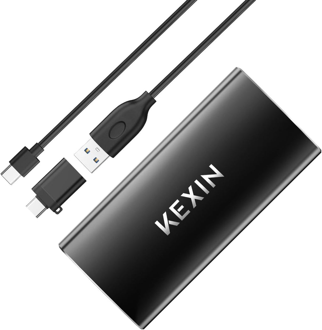 KEXIN 512GB External SSD Up to 500MB/s USB-C Portable SSD USB 3.1 External Solid State Drive 512G Type-C External Drive for Laptop, Mac, Xbox,PS4 by KEXIN