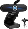 4K Webcam with Microphone, 8MP Laptop PC Desktop Computer Web Camera, USB Webcams for Video Calling Recording Streaming Video Conference, Webcam with Tripod，Privacy Shutter by HZQDLN